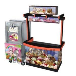 Slush and Ice Cream Machine Cart
